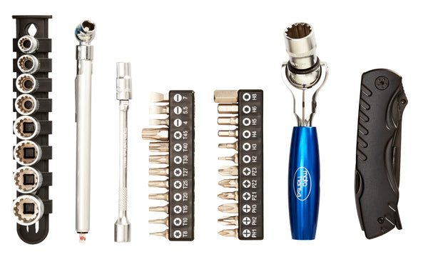 Motorcycle tool kit, pro compact, up close