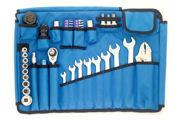 Motorcycle Tool Kit: 34mm Super Socket in tool roll
